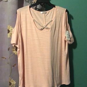 Plus size beautiful pink shirt